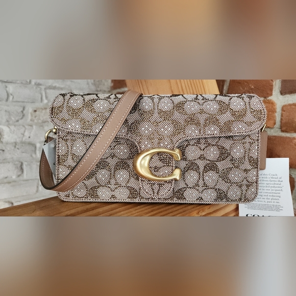 Coach Handbags - Coach Tabby 26 Signature Jacquard Crystal